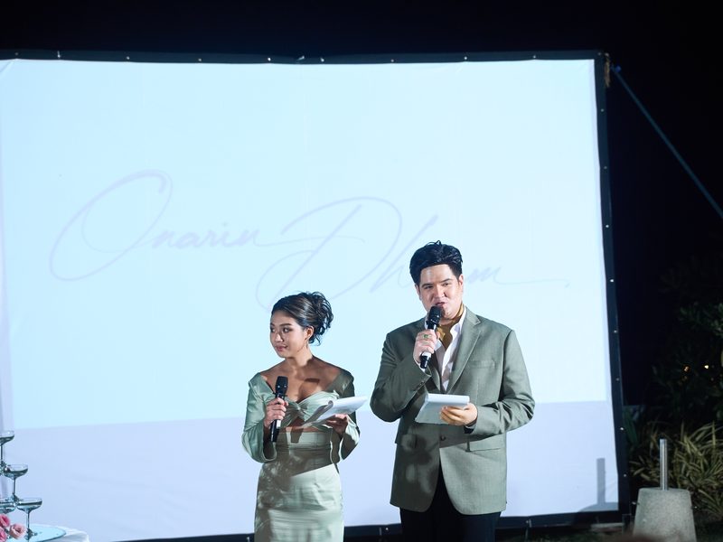 Emcee hosting a themed nightlife event